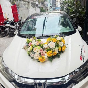 HOA XE CƯỚI VÀNG TRẮNG – RẠNG RỠ & SANG TRỌNG CX2